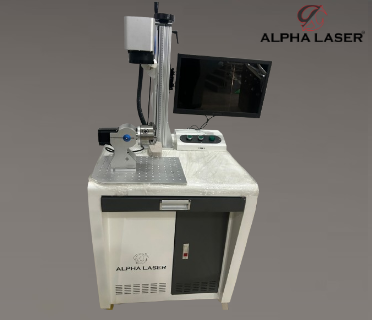 LASER MARKING MACHINE WITH CYLINDRICAL ROTARY